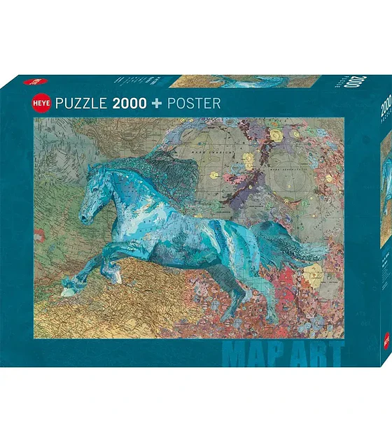 Preventa - Puzzle Heye 2000 Pcs - Map Horse