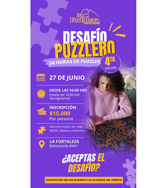 Evento desafío puzlero 24 horas