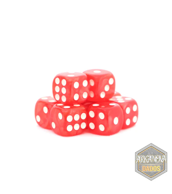 36 Dados 12mm Arkanova - Marmolado