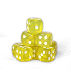 36 Dados 12mm Arkanova - Transparente