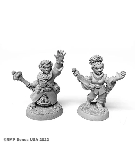 Figuras Halfling Cleric and Bard