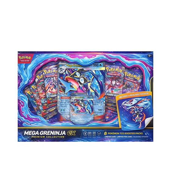 preventa - Premium Collection POK – Mega Greninja Ex Chaos Rising