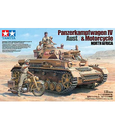 Preventa - German Tank Panzerkampfwagen IV Ausf.F And Motorcycle 'North Africa' Set