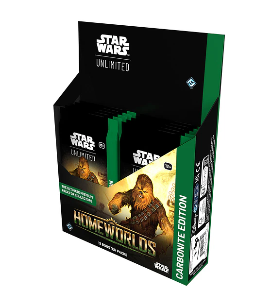 Star Wars Unlimited – Homeworlds Carbonite Booster Display