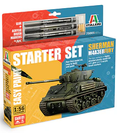 Preventa - M4A3E8 Sherman Fury Starter Set - Easy Paint