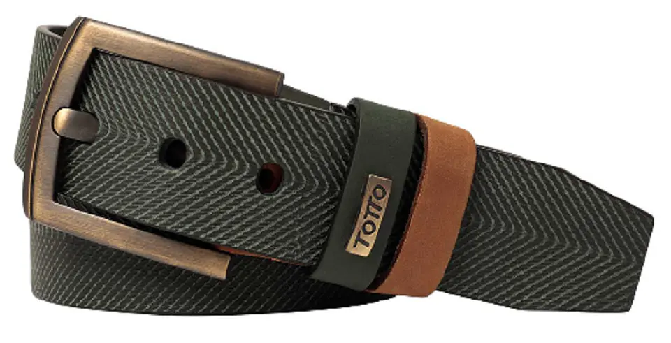 Cinturon Para Hombre En Cuero Green 1