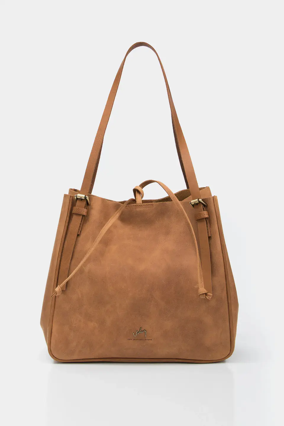 Shopping De Cuero Liso Miel 1