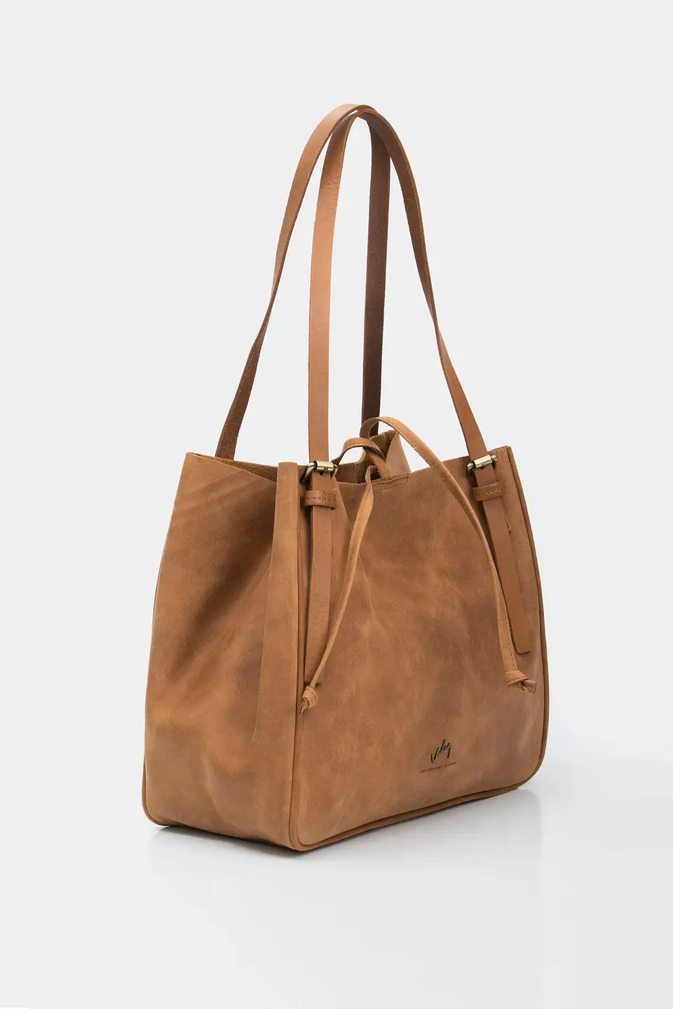 Shopping De Cuero Liso Miel 2