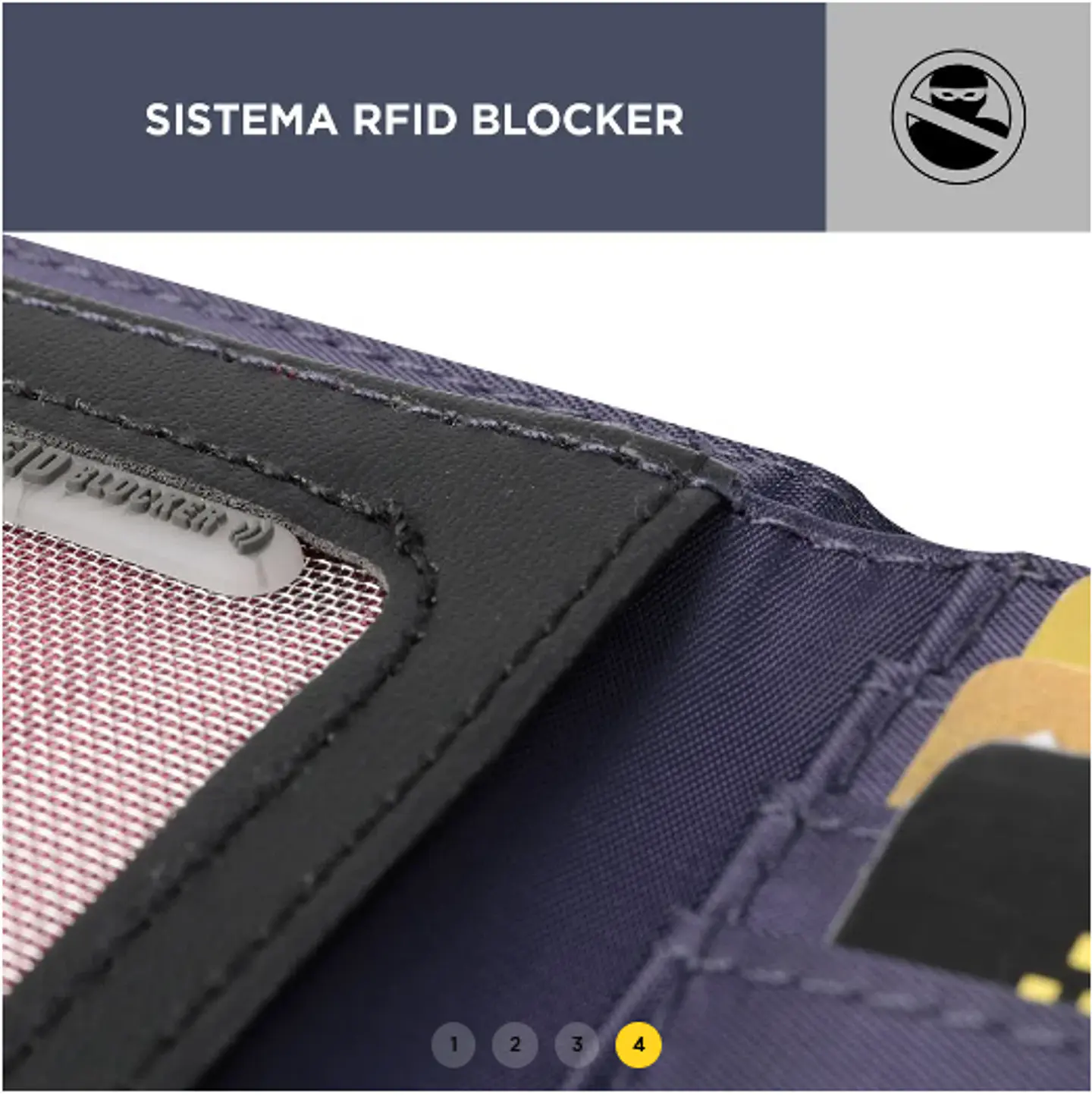 Billetera Lona Rfid Philo 4