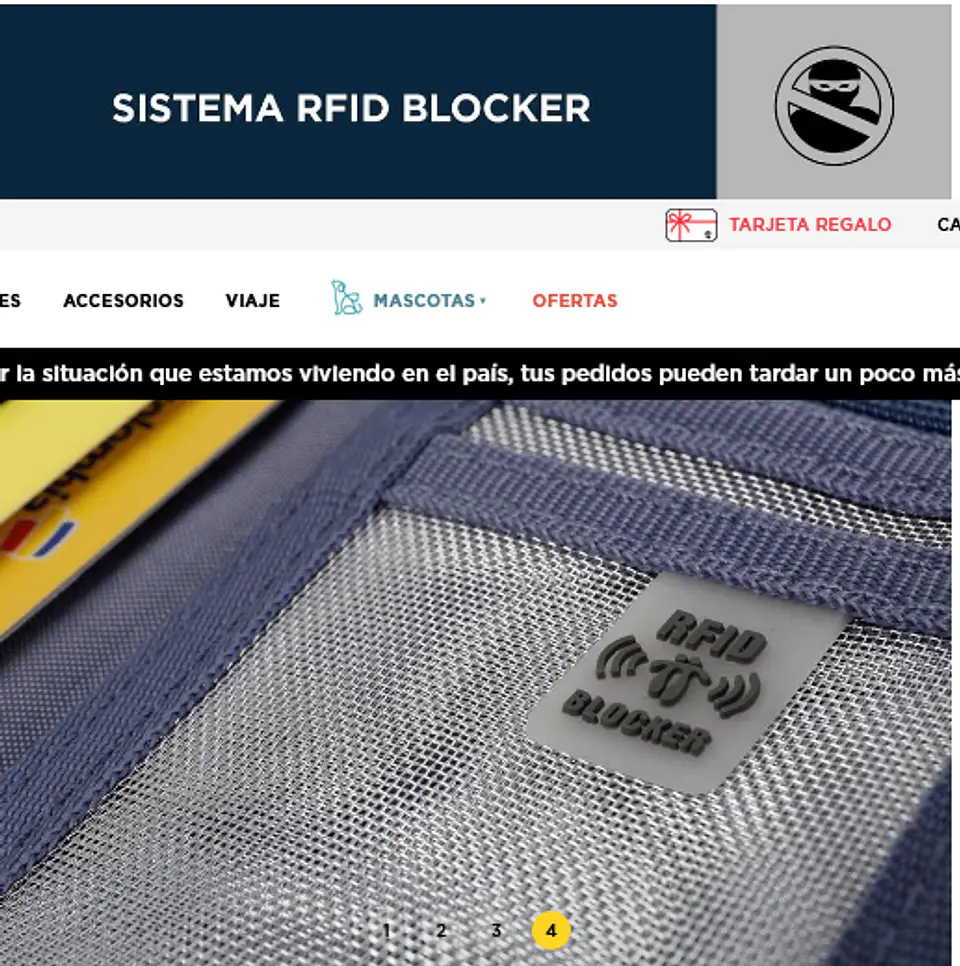 Billetera Lona Rfid Gyllon 4