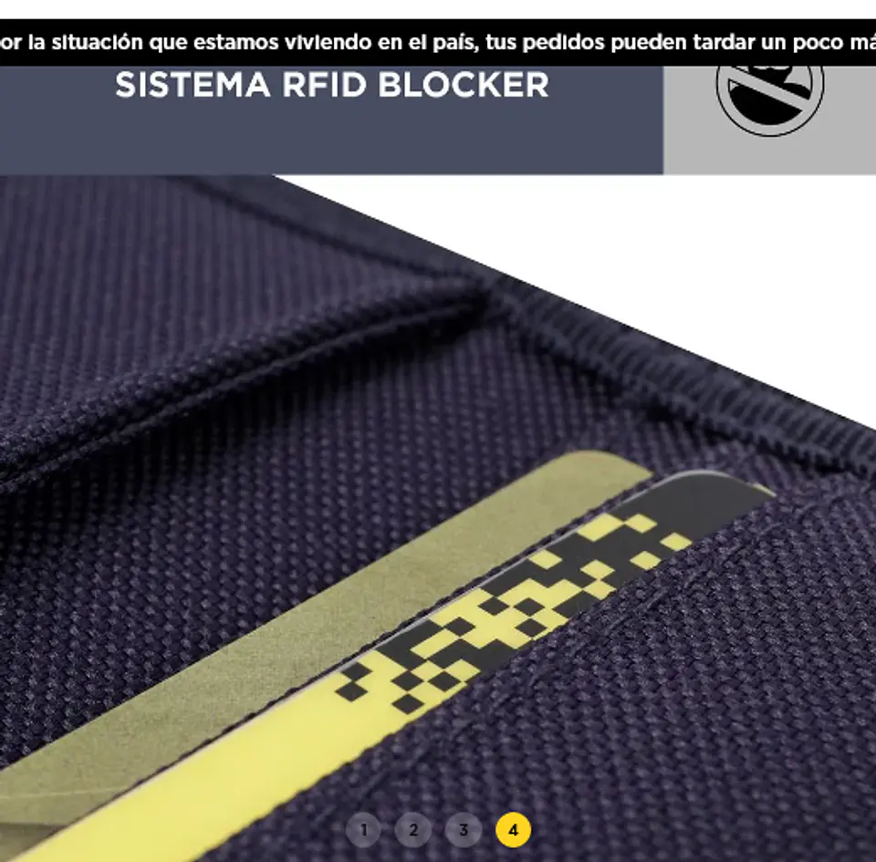 Billetera Lona Rfid Bacalao 12