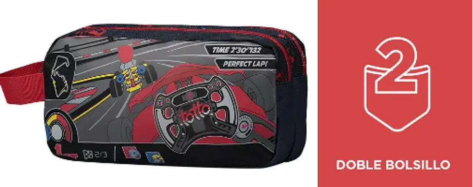 Cartuchera Estamapada Gokart 3