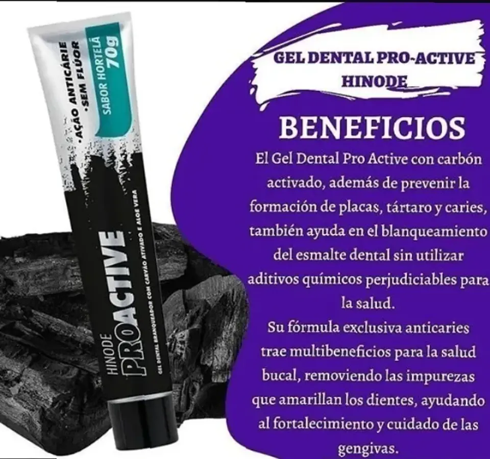 Gel Dental Carbón Activado Pro Active 2