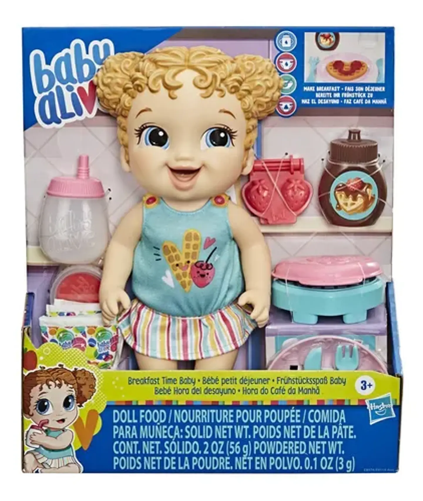 Muñeca Baby Alive Comiditas Bebe De Verdad 2