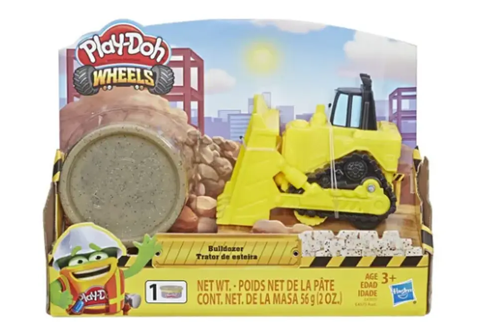 Plastilina Play Doh Wheels Vehículos Miniatura Bulldozer 1
