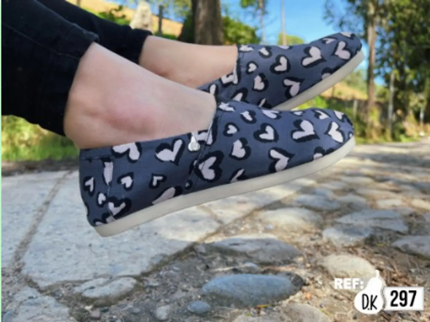 Zapato Pera D.K Gris/Corazón 1