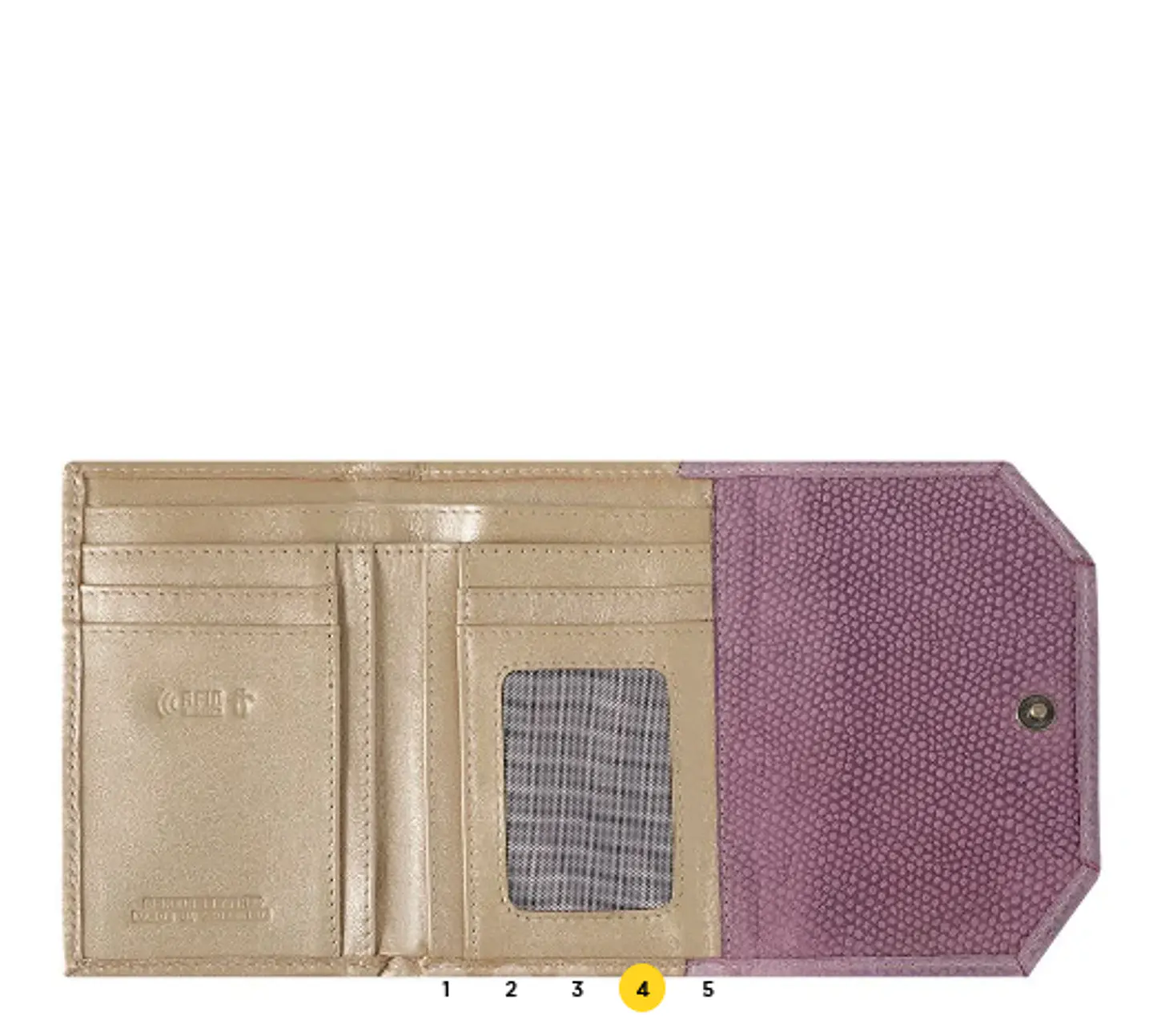 Billetera 100% Cuero Cynara 4
