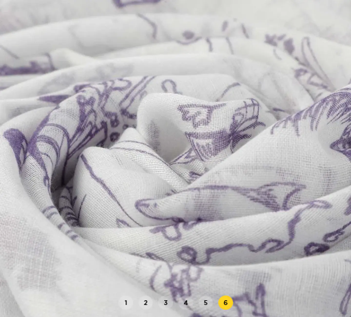 Pashmina Estampado Con Flecos Nereis 6