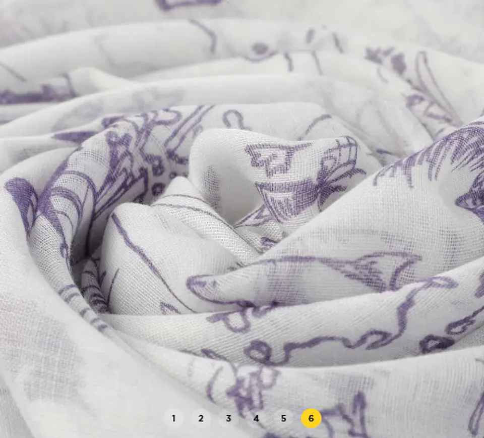 Pashmina Estampado Con Flecos Nereis 6