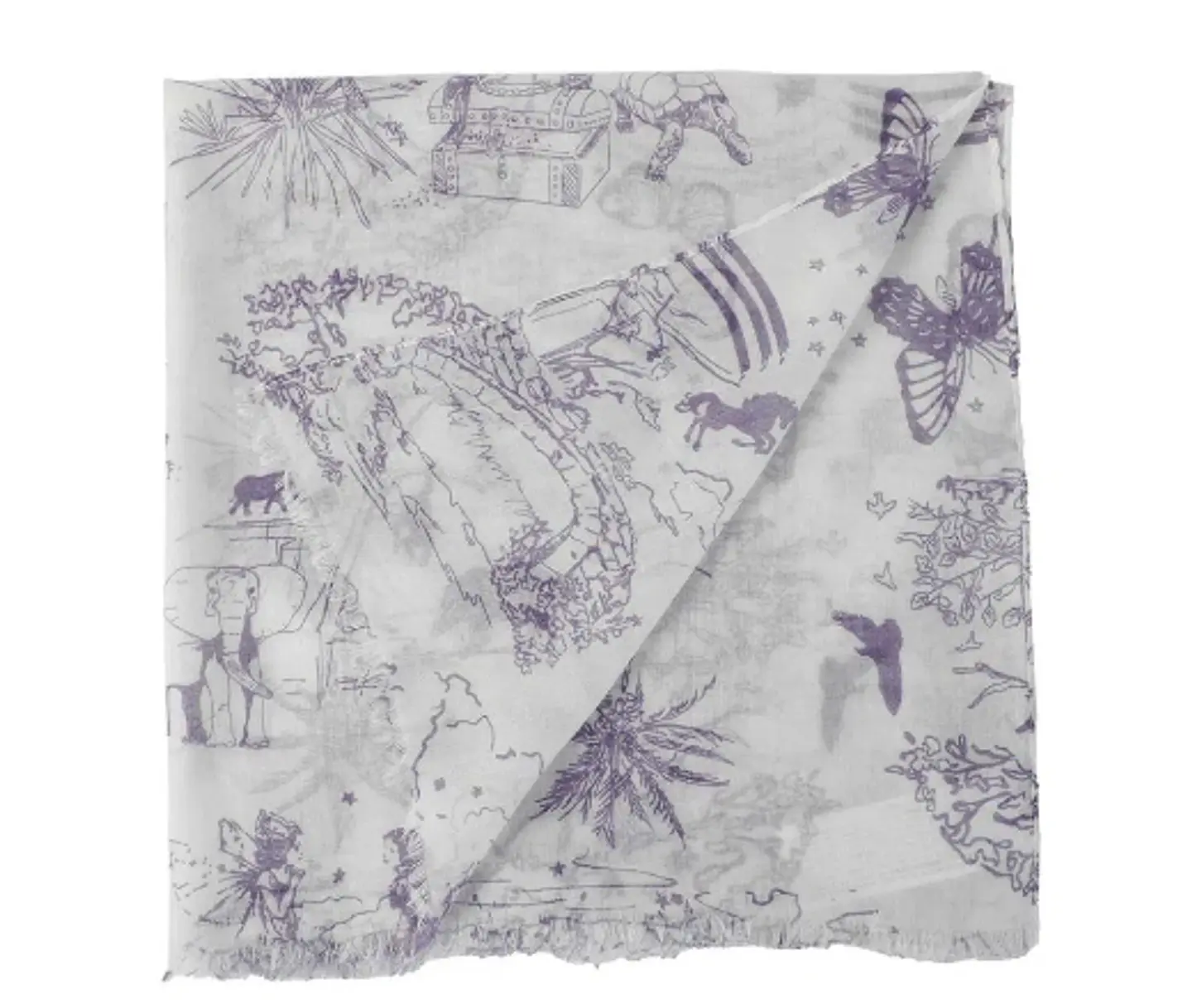 Pashmina Estampado Con Flecos Nereis 3