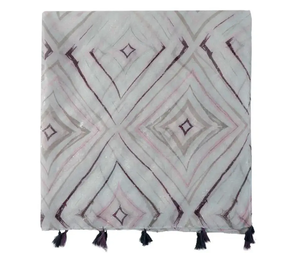 Pashmina Estampado Con Borlas Lucana 1