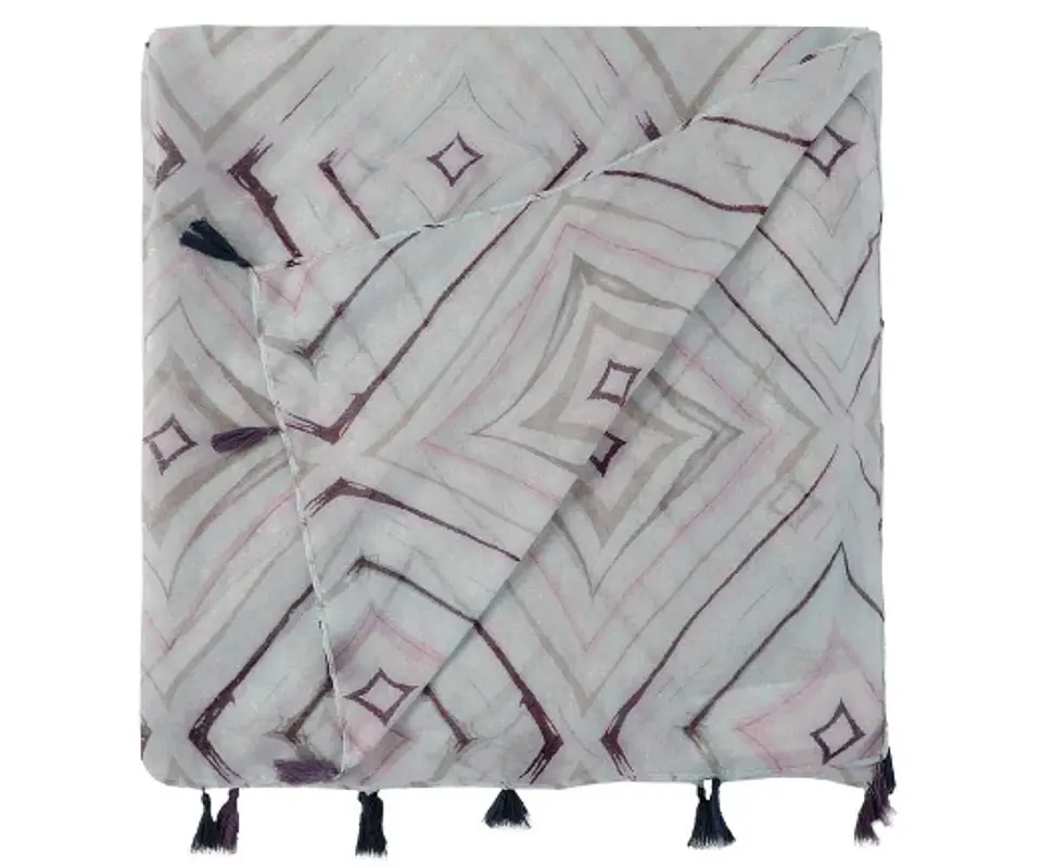 Pashmina Estampado Con Borlas Lucana 2