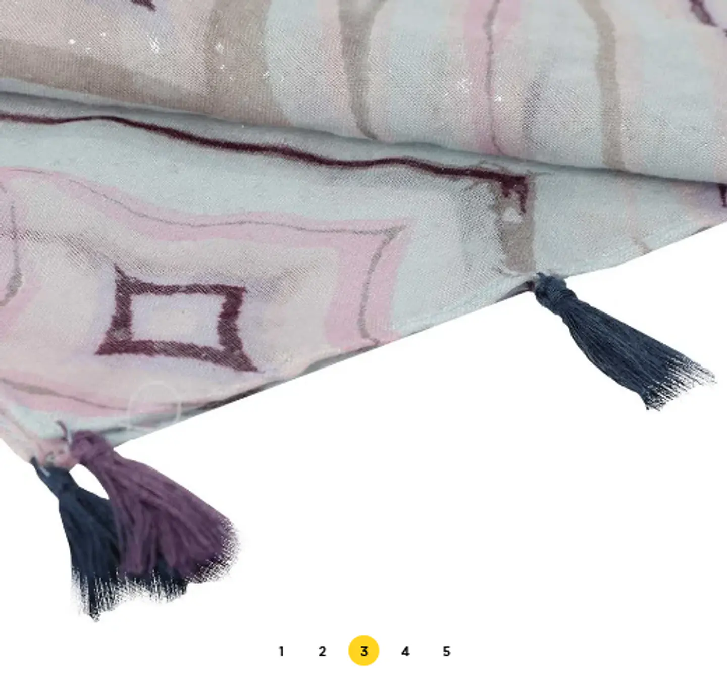 Pashmina Estampado Con Borlas Lucana 3