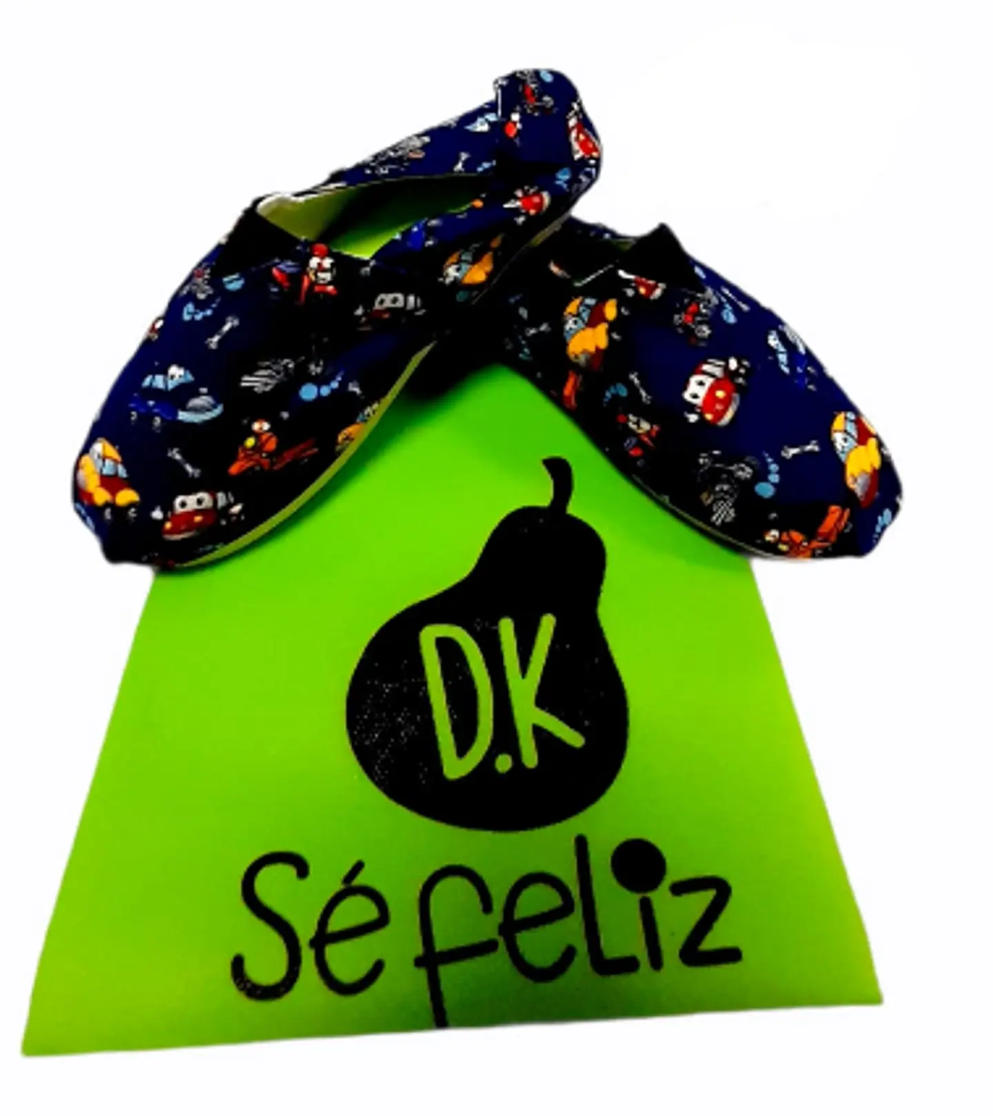 Zapato Pera D.K Azul Niño Carros-Motos 1