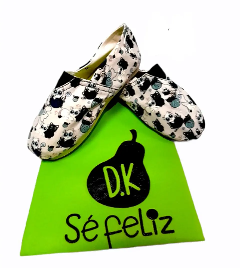 Zapato Pera D.K Gatico Blanco y Negro 2