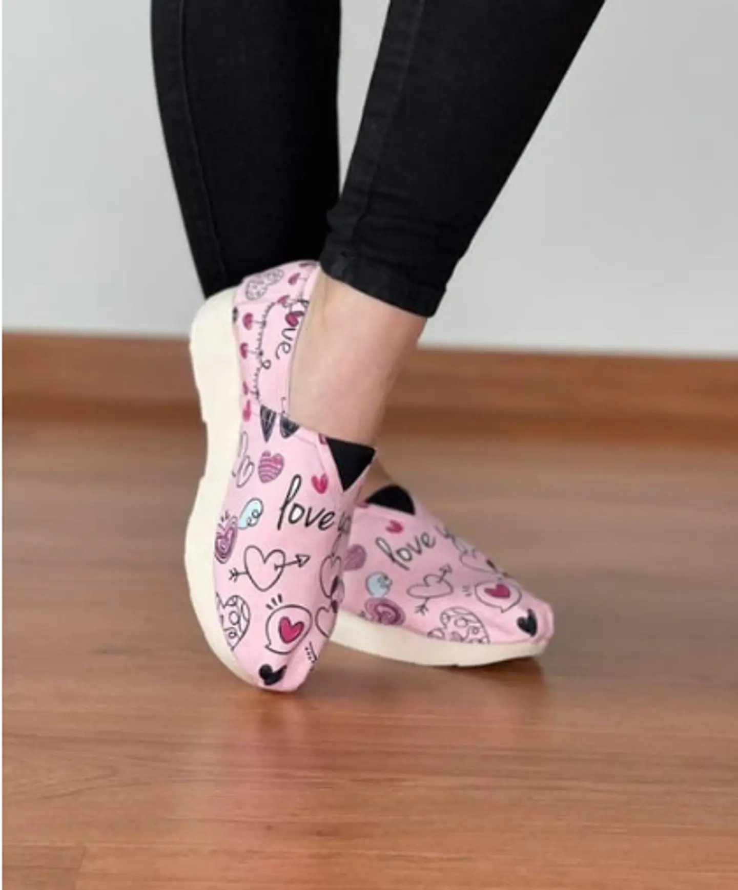 Zapato Pera D.K Plataforma Rosado Corazón  1