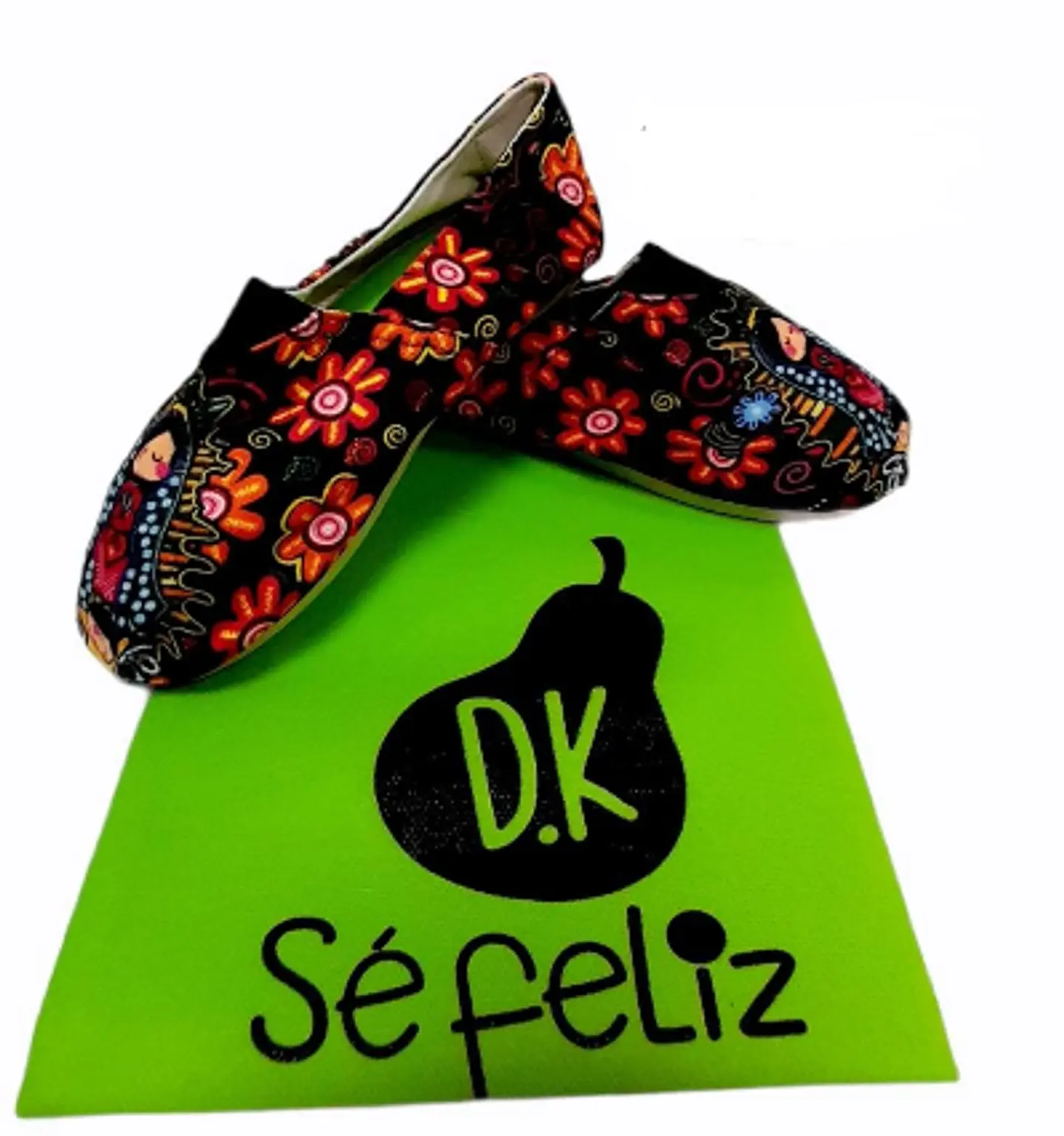 Zapato Pera D.K Niña Estampado Virgen Guadalupe 2