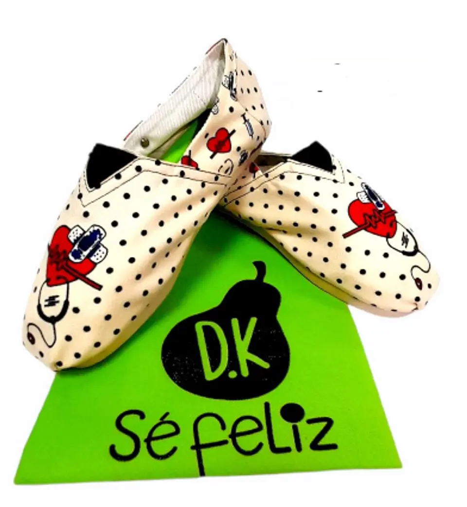 Zapato Pera D.K Pepitas Corazón 2