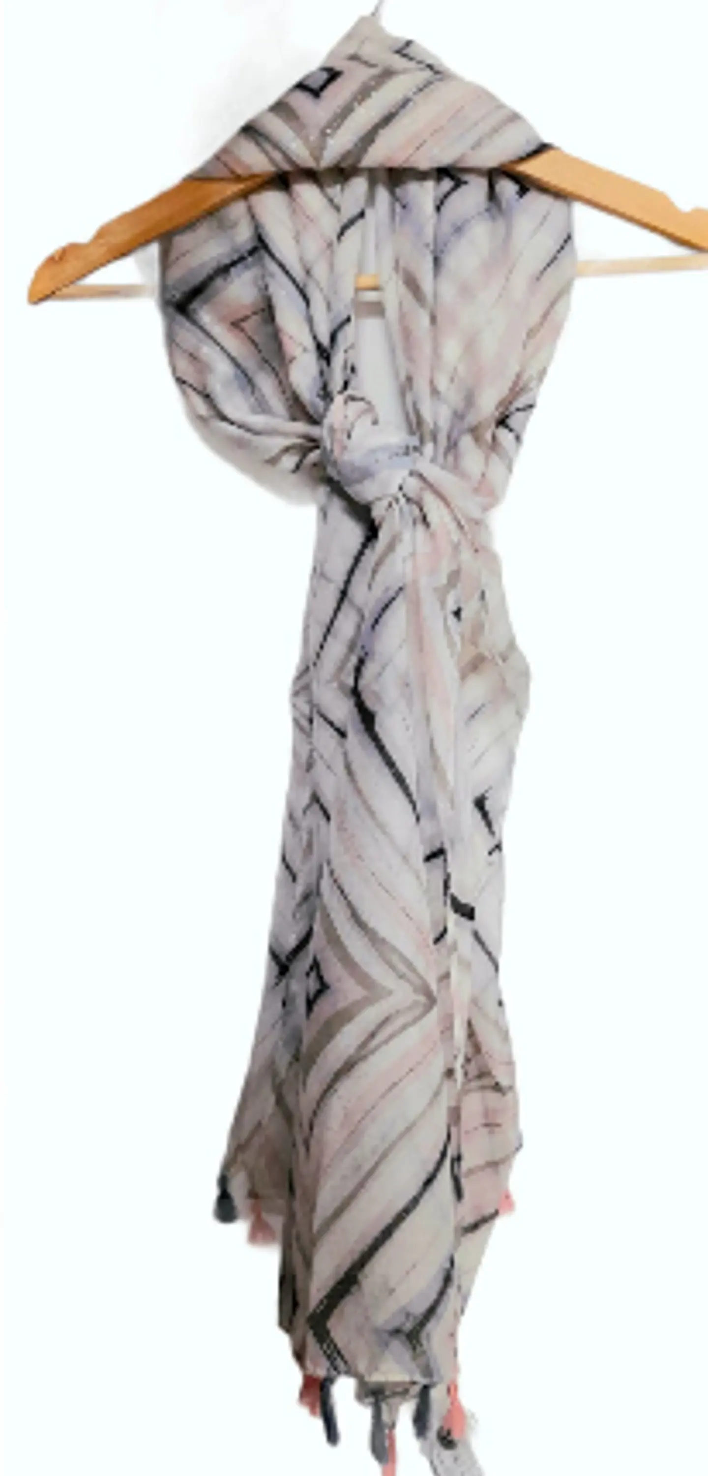 Pashmina Estampado Con Borlas Lucana 6