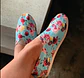 Zapato Pera D.K Azul Flores - Miniatura 1