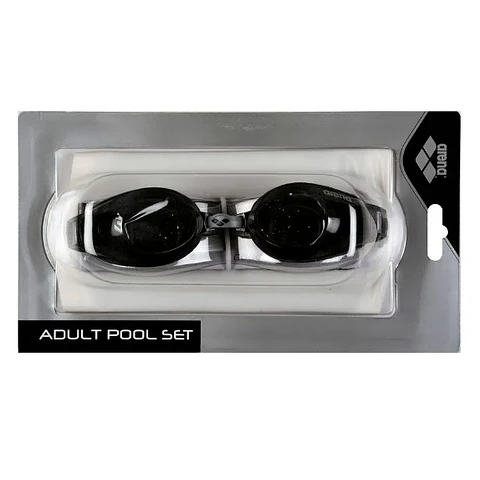 Arena Pool Set Silver Smoke/White Black