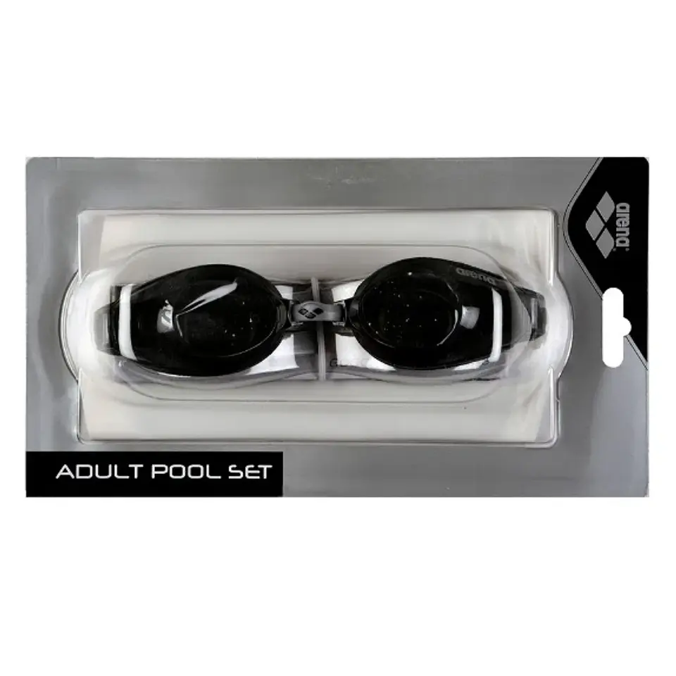 Arena Pool Set Silver Smoke/White Black 1