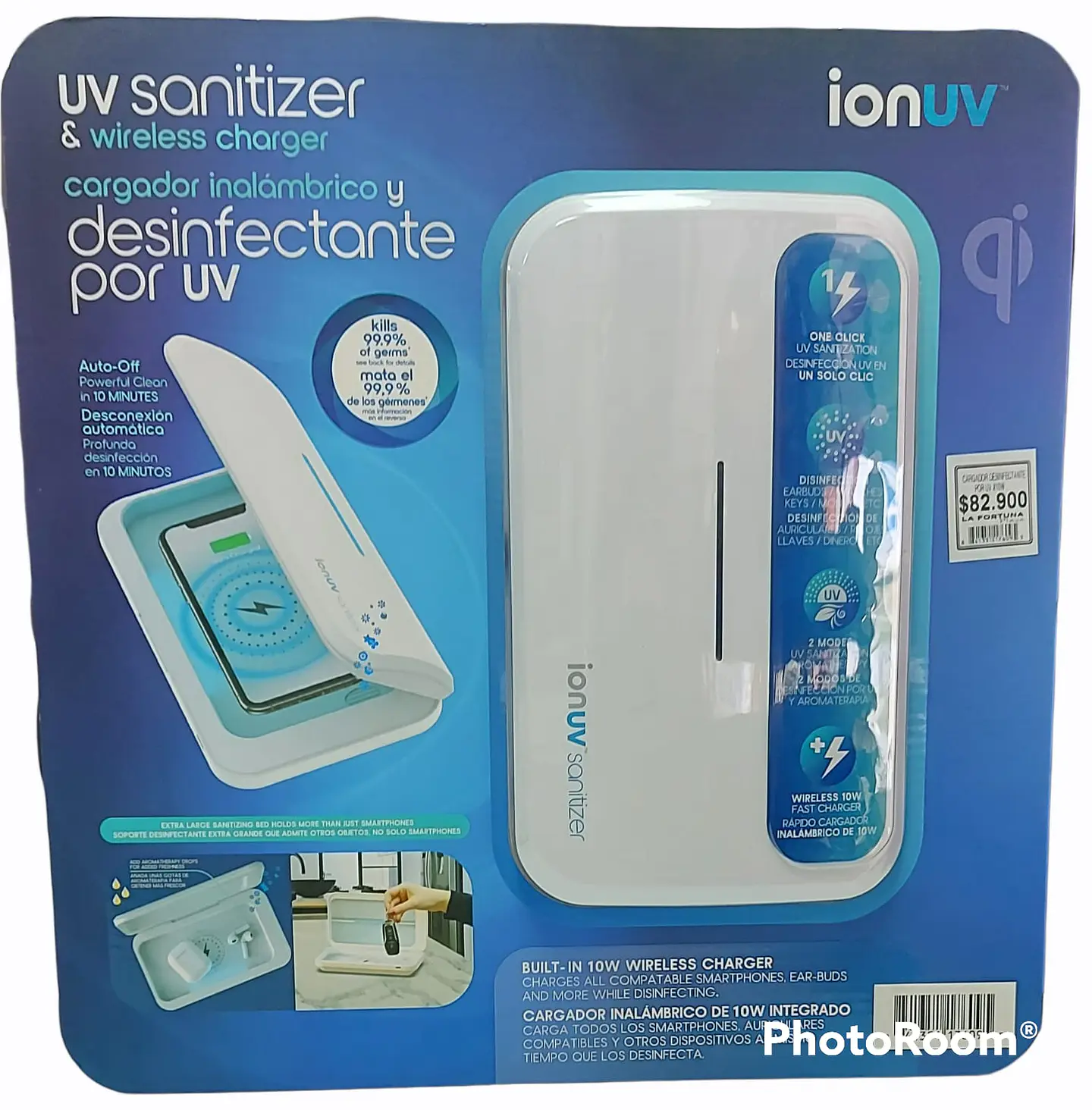 Cargador Desinfectante por UV  X10W 2