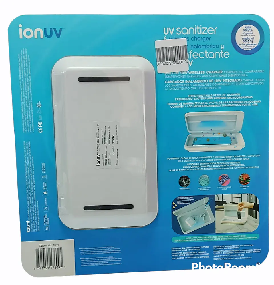 Cargador Desinfectante por UV  X10W 3