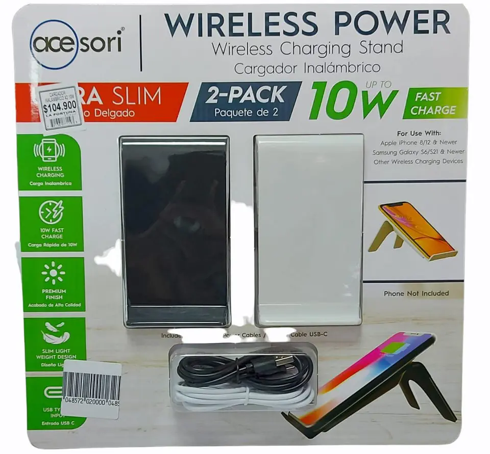 Cargador Inalámbrico X2 10W 1