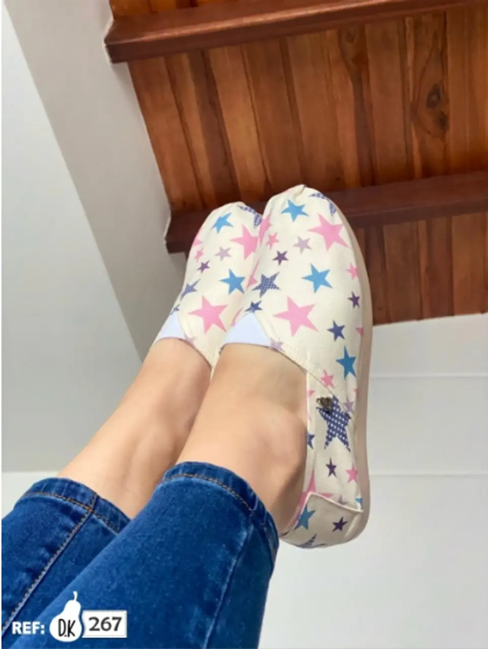 Zapato Pera D.K Beige Estrella 1