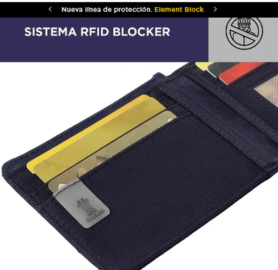 Billetera Lona Rfid Berthe 18
