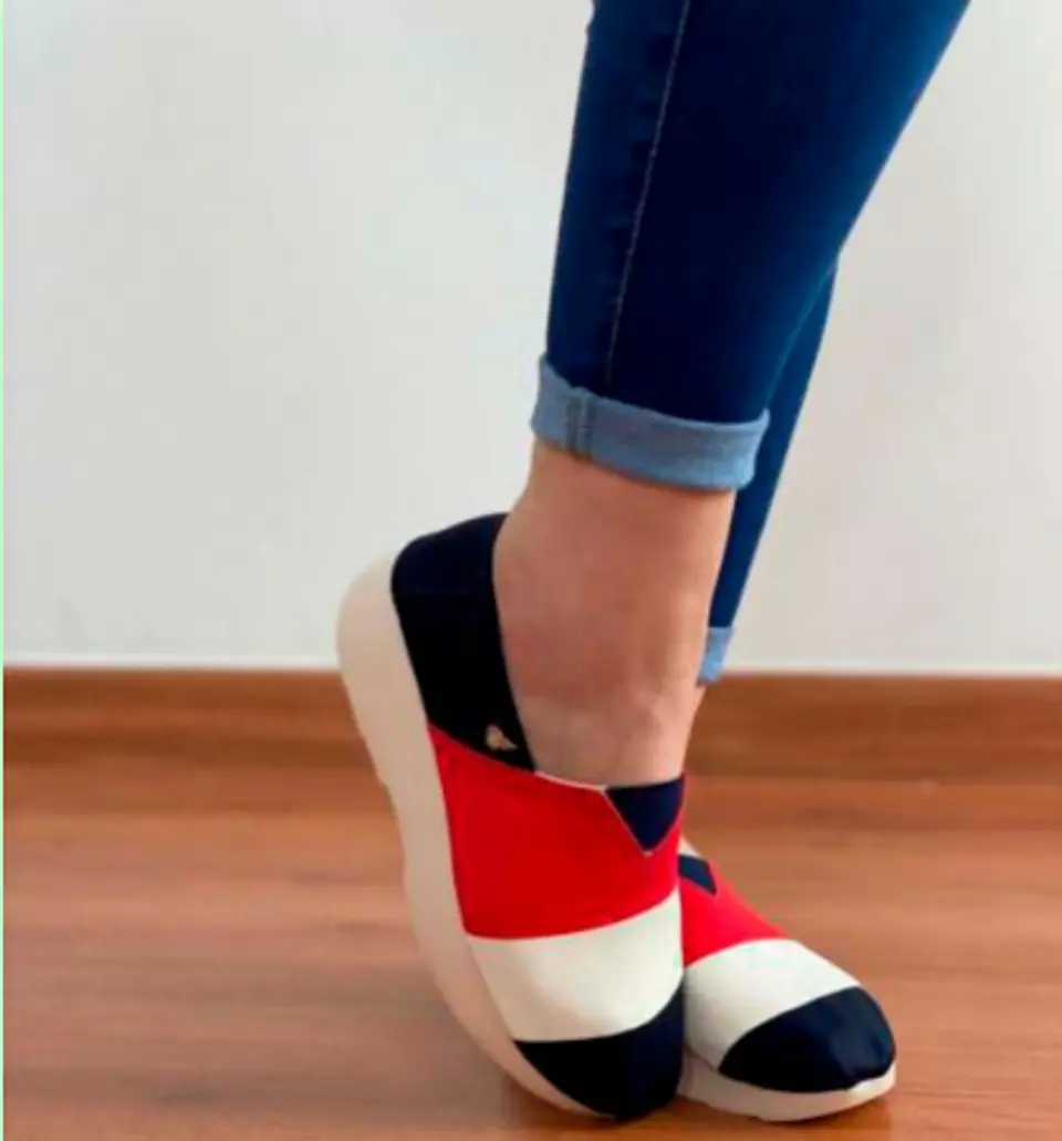 Zapato Pera D.K Plataforma Rayas 1