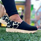 Zapato Pera D.K Plataforma Negra Flores - Miniatura 1