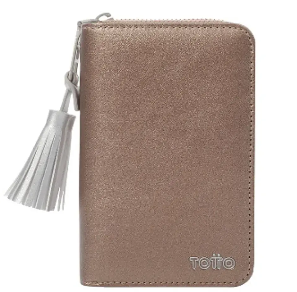 Billetera Pu Leather Rfid Sepia 1