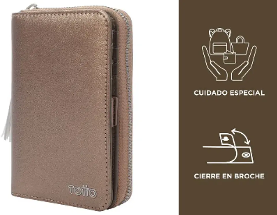 Billetera Pu Leather Rfid Sepia 3