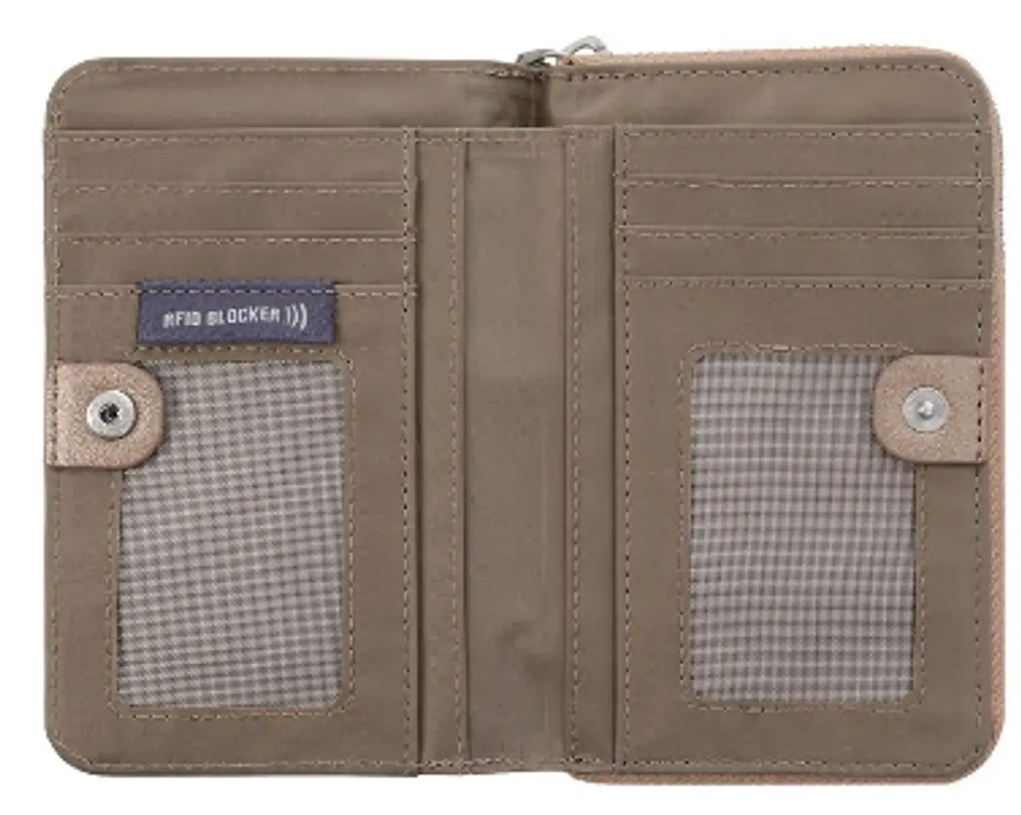 Billetera Pu Leather Rfid Sepia 4