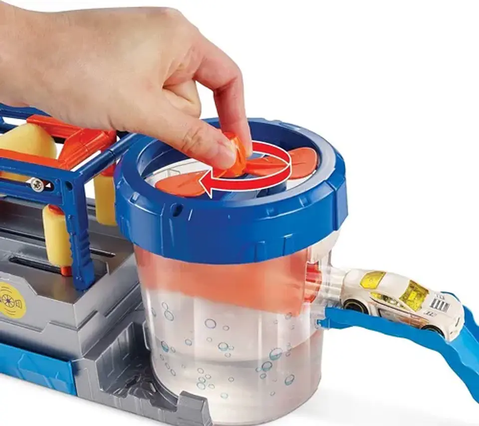 Hot Wheels City Autolavado Pista De Juguete 5