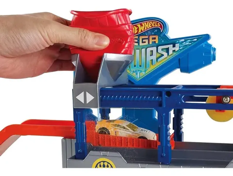 Hot Wheels City Autolavado Pista De Juguete 6