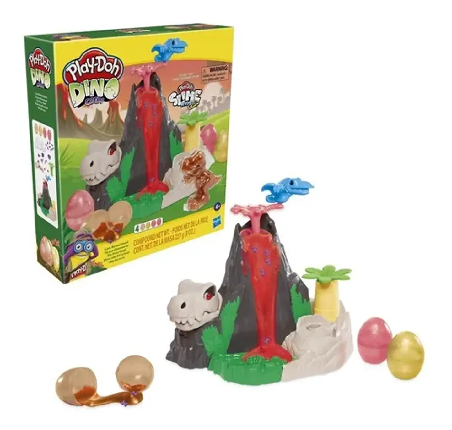 Plastilina Play Doh Slime Dino Crew Set De Volcán 3
