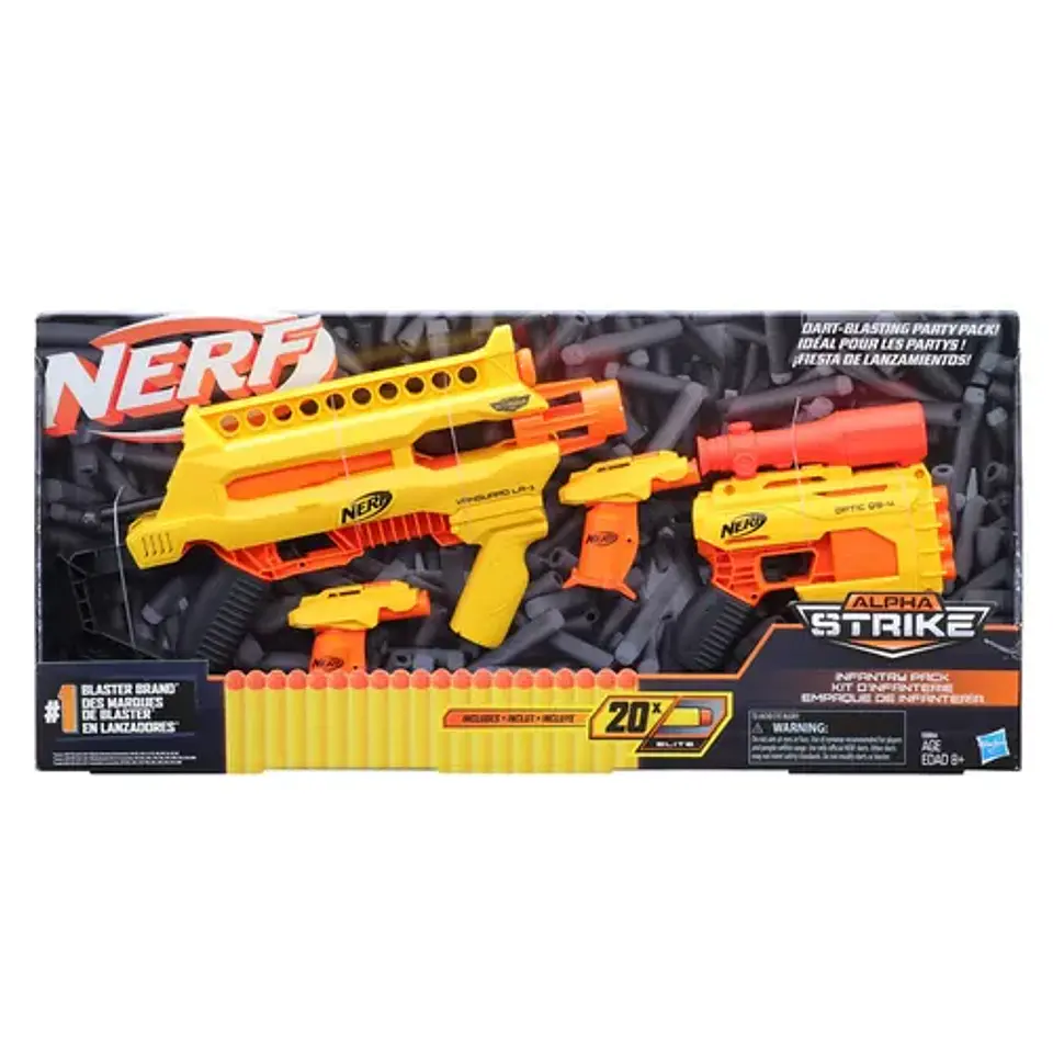 Lanzador Pack De Infantería Nerf Alpha Strike 1